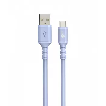 TB laidas USB-A - USB-C violetinis 1 m