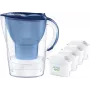 Vandens filtro ąsotis BRITA Marella XL, mėlynas, 3,5 L talpa, 2 L filtruoto vandens, su MAXTRA kasetėmis