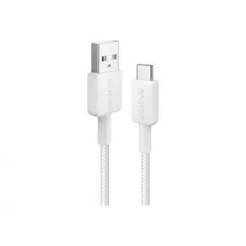 USB A į USB C laidas Anker A81H5G21 — 0,9 m, baltas