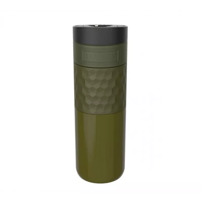 Termo puodelis Kambukka Etna Grip 500 ml, nerūdijančio plieno vakuuminis, sandarus, žalias, 7,1 cm skersmuo