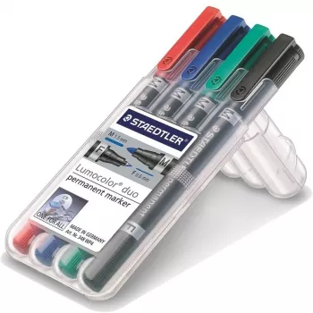Permanentinis žymeklis Staedtler Lumocolor 348 plonas/plačiu antgaliu