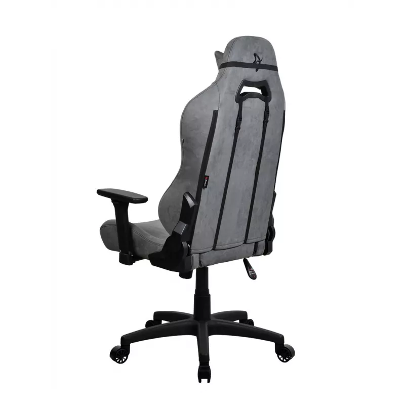 Žaidimų kėdė Arozzi Torretta SuperSoft Anthracite – ergonomiškas dizainas, reguliuojamos porankiai, atlošiama nugara