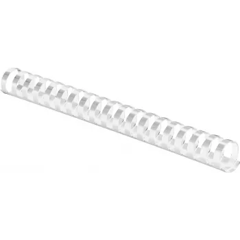 Fellowes plastikiniai įrišimo spiralės 16 mm, 21 žiedai, balta, 100 vnt. (5347003)