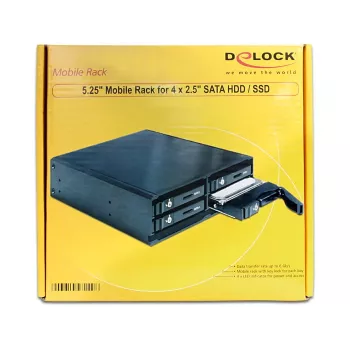 DeLOCK 47220 juodas diskų lizdo dangtelis