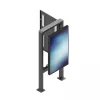 Signalinio ekrano gaubtas Edbak POK101 Plieninis Juodas Portretinis 862x200x1981mm