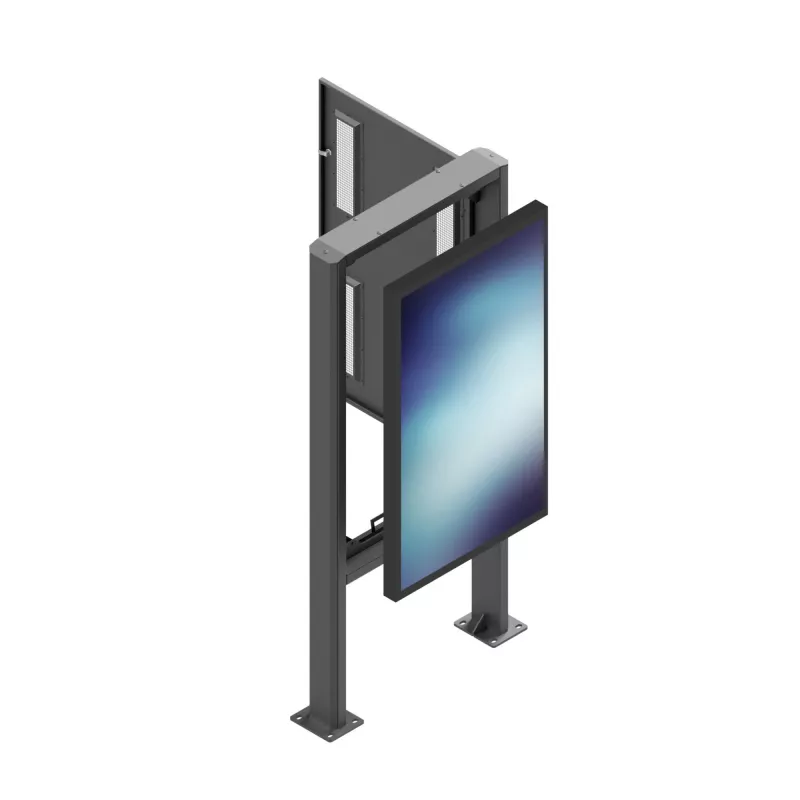 Signalinio ekrano gaubtas Edbak POK101 Plieninis Juodas Portretinis 862x200x1981mm
