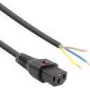 ACT maitinimo laidas C13 IEC Lock atviras galas juodas 3 m PC979 230V 10A