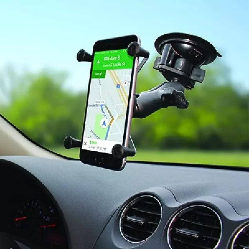 RAM Mounts X-Grip Telefono Laikiklis su Sukimo Fiksavimo Siurbtuku