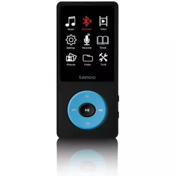Muzikinis grotuvas Lenco Xemio-860BU 8 GB juoda mėlyna LCD 18h atkūrimas