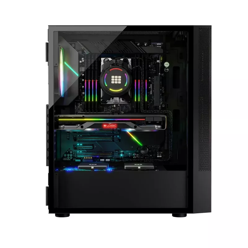 Logic Concept ARYA ARGB Midi Tower Korpusas Juodas su USB 3.0