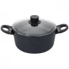 Puodas BALLARINI 75002-921-0 apvalus juodas aliuminis 24 cm