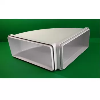 Ortakio alkūnė Faber Curve CRO 90, 90°, 220 x 90 mm
