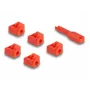 RJ-45 prievado blokatorius DeLOCK 20928 raudonas plastikinis 11 vnt.