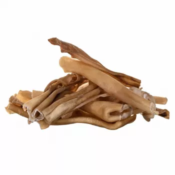 Šunų skanėstai PETITTO džiovinta jautienos oda, 1 kg pakuotė