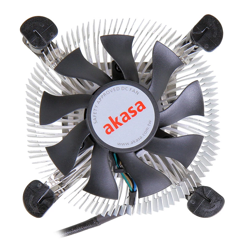 Akasa AK-CCE-7106HP procesoriaus aušintuvas juodas, sidabrinis