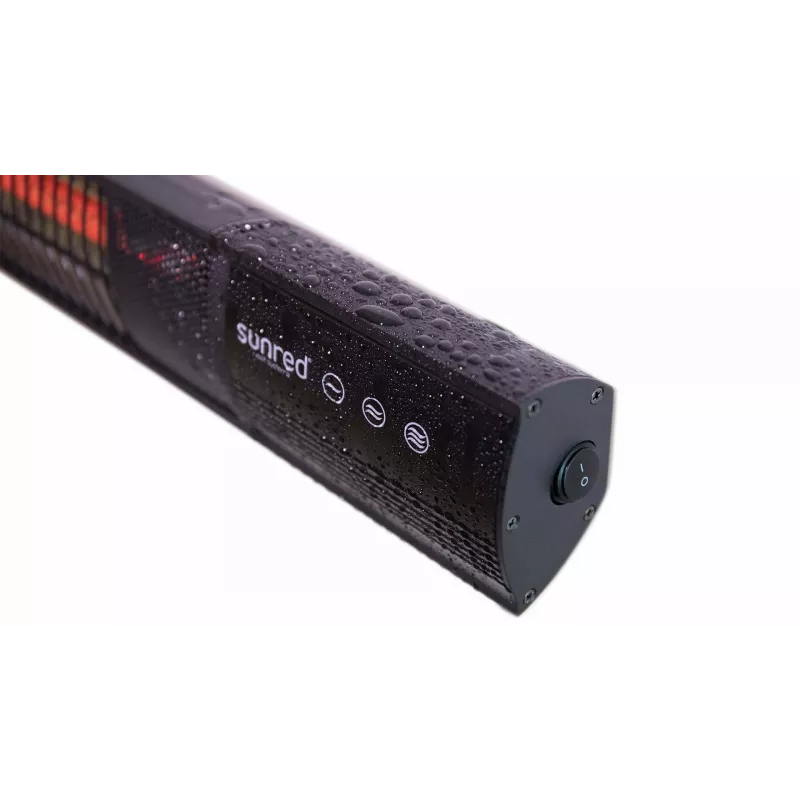 Infraraudonasis šildytuvas SUNRED RD-DARK-25, 2500 W, montuojamas ant sienos, IP55, juodas