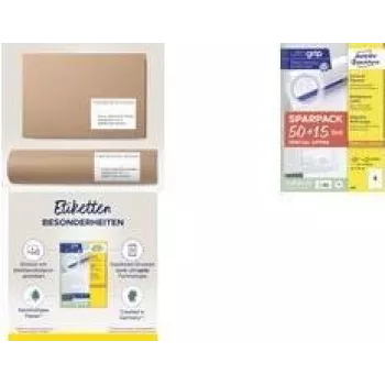 Lipnūs etikečių lapai Avery 4781-65 stačiakampiai, permanentiniai, balti, 780 vnt.