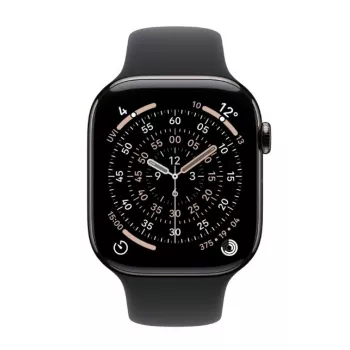 Išmanusis laikrodis Apple Watch Series 11 GPS + Cellular 42mm Slate Titanium korpusas Black Sport juosta S/M
