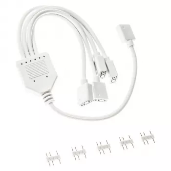 ARGB skirstytuvas Kolink PGW-AC-KOL-157 30 cm baltas 3-pin 5V ARGB jungtims