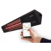 Infragalvas šildytuvas SUNRED PRO25W-SMART, sieninis trikampis tamsus, 2500 W, juodas, IP55