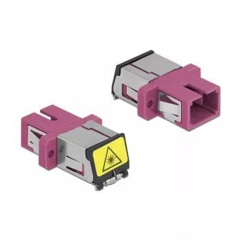 Optiminis skaidulinis mova DeLOCK 86891 SC Simplex moteriškas į SC Simplex moterišką daugiamodė violetinė