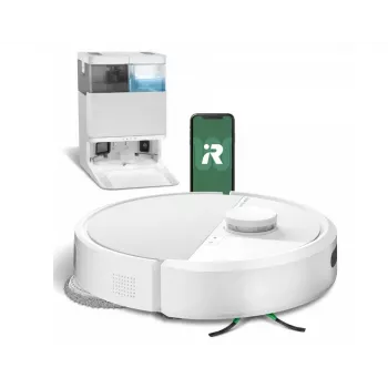 Valymo robotas iRobot Roomba Plus 405 Combo + AutoWash stotelė (balta)