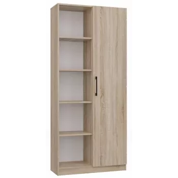 Biuro spinta knygoms Top e shop RD-80 SONOMA KPL, ąžuolo spalva, 10 lentynų, 800×300×1820 mm, medžio drožlių plokštė