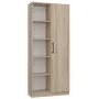 Biuro spinta knygoms Top e shop RD-80 SONOMA KPL, ąžuolo spalva, 10 lentynų, 800×300×1820 mm, medžio drožlių plokštė