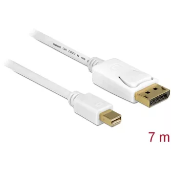 DeLOCK 83485 Mini DisplayPort – DisplayPort laidas 7 m Baltas