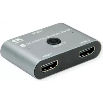VALUE dvikryptis HDMI jungiklis 2 krypčių 1→2 ir 2→1 (14.99.3588)