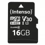 Intenso 3433470 microSDHC 16GB C10/UHS-I/U3/V30 atminties kortelė su SD adapteriu