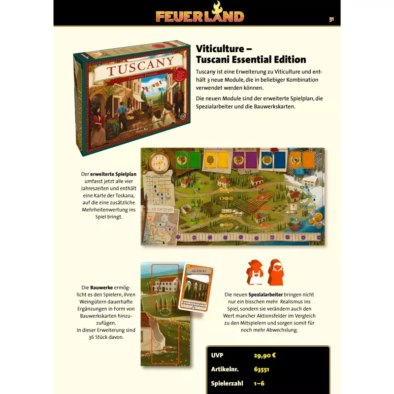 Viticulture: Tuscany Essential Edition, Stalo žaidimo plėtinys
