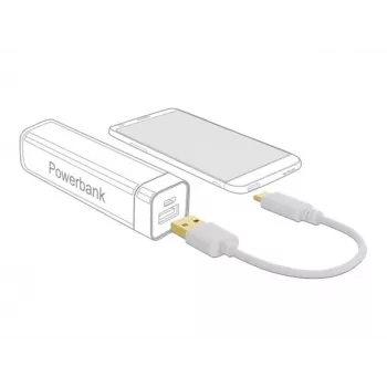 USB įkrovimo laidas DeLOCK Type-A į USB Type-C 15 cm