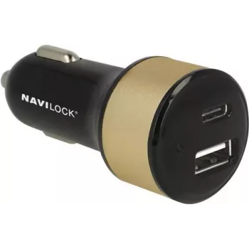 Automobilinis įkroviklis mobiliesiems įrenginiams Navilock 63069 Universal Juodas Cigar lighter Auto