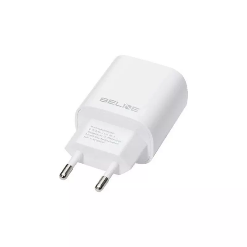 BELINE 20W USB-C įkroviklis su USB-C laidu, baltas