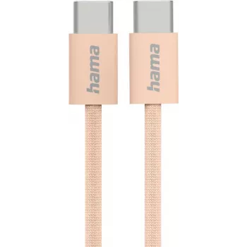USB-C laidas Hama Fabric USB 2.0 1 m, oranžinis