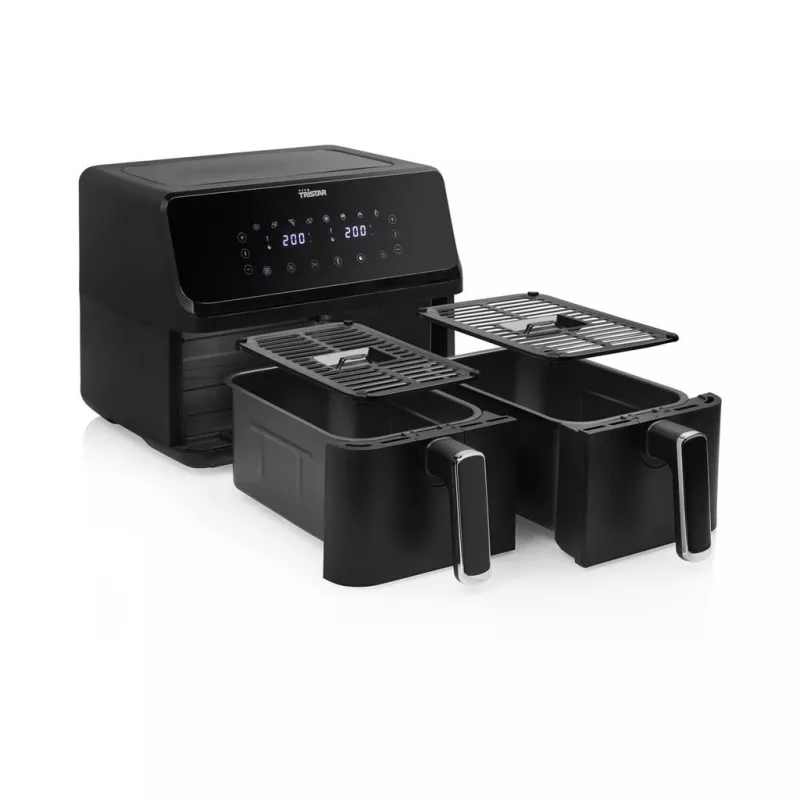 Tristar FR-9026 gruzdintuvas Dvigubas 8 L Stalviršinis 2700 W Karšto oro gruzdintuvas Juodas
