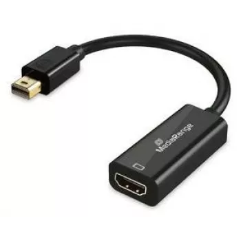 Mini DisplayPort į HDMI keitiklis MediaRange MRCS236, 10 Gbps, 20 cm, juodas