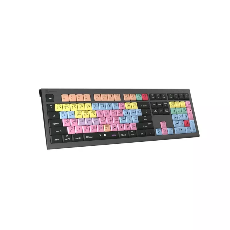 Logickeyboard ASTRA 2 USB QWERTZ klaviatūra juoda, pilno dydžio, 104 klavišai