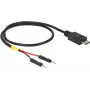 USB kabelis DeLOCK 85408 Micro-USB B 0,3 m juodas