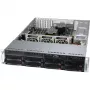 Supermicro SC825 BTQC-R1K23LPB – 2U stovo korpusas, patobulintas ATX, SATA/SAS, karštai keičiami diskai, 1200 W, juodas