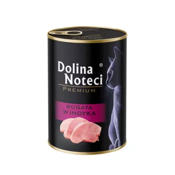 DOLINA NOTECI Premium Rich in turkey - šlapias ėdalas katėms - 400g