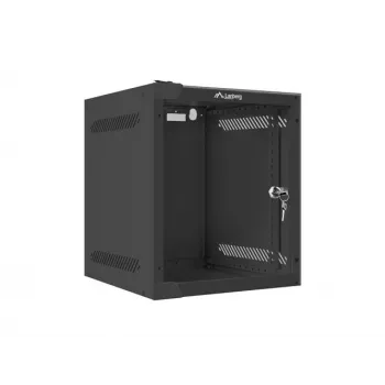 Sieninis stovas LANBERG WF10-2306-10B — 6U, 280×310×336 mm, gylis 238 mm, juodas, 20 kg talpa