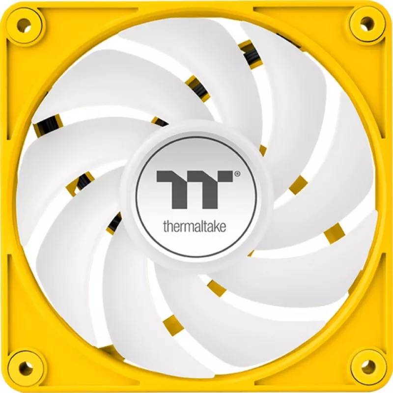 Thermaltake CT140 EX ARGB 140mm geltoni korpuso ventiliatoriai 3 vnt. pakuotė
