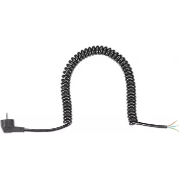 Bachmann spiralinis kabelis H05VV-F 3G 1,5mm² L 1,0m juodas AEH/CEE7/7