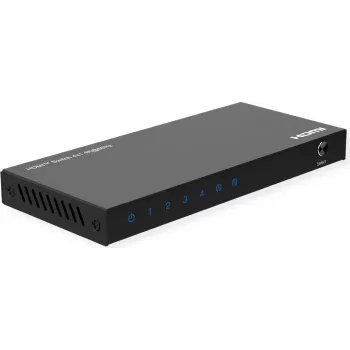 ROLINE HDMI Switch 4 kelių 4K60Hz HDCP2.3 su IR nuotolinio valdymo pultu (14.01.3617)
