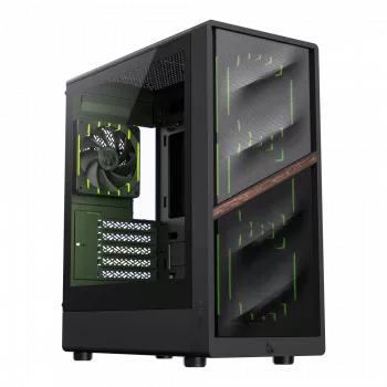 Gamemax AERIS 330 MB Mini Tower korpusas, juodas