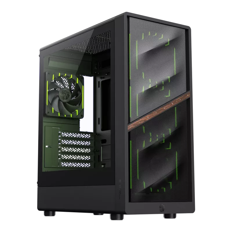 Gamemax AERIS 330 MB Mini Tower korpusas, juodas