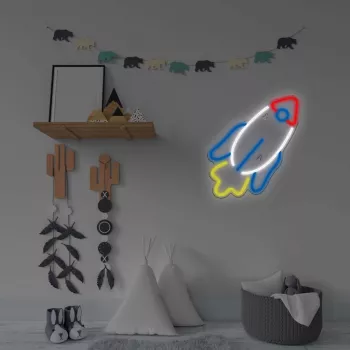LED neoninis dekoratyvinis skydas MANTA SNL91MT Style RAKETA
