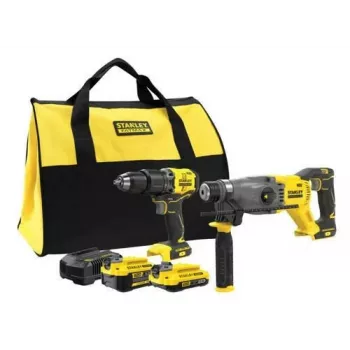 Atsuktuvų rinkinys STANLEY ST KIT V20 SFMCK216MDS (SFMCD715 + SFMCH900) 1x4.0Ah 1x2.0Ah
